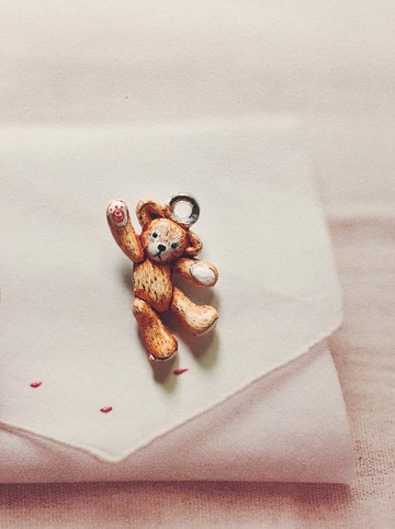 手繪墜子 - 泰迪熊