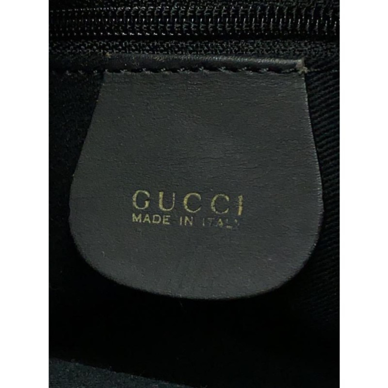 GUCCI◇バンブーハンドバッグ/レザー/BLK/無地/黒 | LINEブランドカタログ