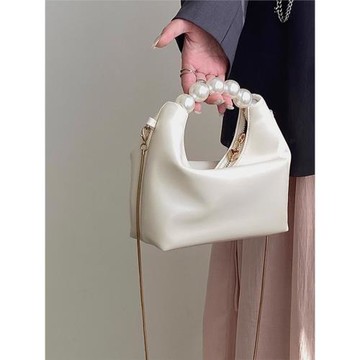 高級感小眾設計女包2025春季新款MK DA珍珠手提包鏈條單肩斜挎包