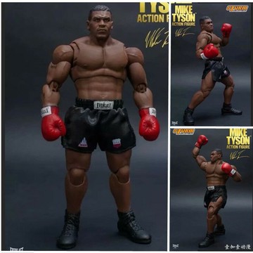 國產拳王泰森 拳擊比賽冠軍 三頭雕  關節可動 人偶手辦模型擺件