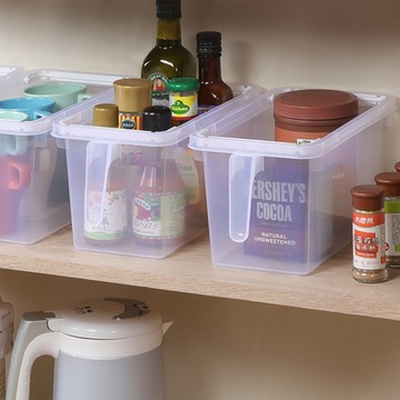 KEYWAY 聯府 芙昕把手堆疊置物盒(中)4.6L-4入組