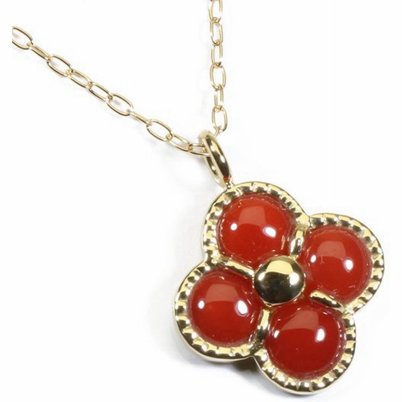 ダイゾー ナチュラル 赤珊瑚 あかさんご ネックレス 玉 編み込み