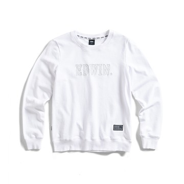 EDWIN｜EDGE｜女裝｜網眼刺繡印花長袖T恤