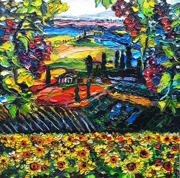 普羅旺斯繪畫藝術法國俄羅斯繪畫原創藝術油畫