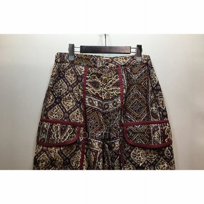 経堂) Paria Farzaneh パリアファルザネ ペイズリー柄パンツ ワイド 