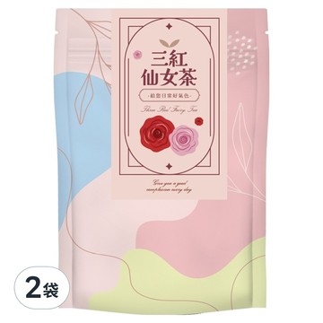 CHILL 愛吃 三紅仙女茶 無咖啡因  10包  3g  2袋