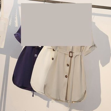品牌折扣店商場專柜撤柜女裝尾貨清倉夏季中長款顯瘦百搭收腰襯衫
