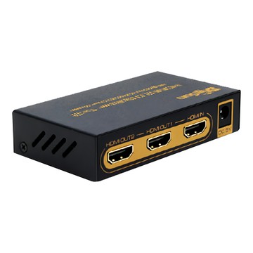 DigiSun 得揚 4K HDMI 2.0 一進二出影音分配器 UH812  支援HDR、EDID、Down Scaler  1個