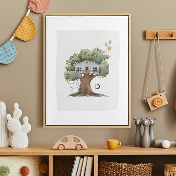 小樹屋-想像力樹屋掛畫/兒童房佈置/幼兒園擺設/送禮小物