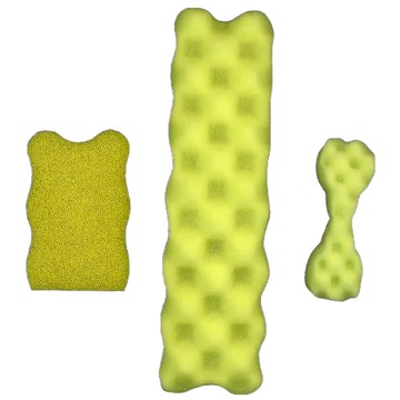 Gnma 抗菌奶瓶刷備用泡棉組 (德國製泡棉)  1組  黃色