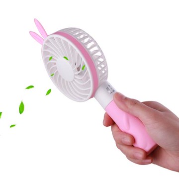 小酷熊公主兔USB風扇迷你小電風扇可充電隨身手持便攜創意學生扇