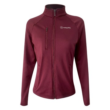 WOAWOA 3D網格刷毛立領保暖透氣外套-女款 舒適 時尚有型  XL  棗紅色  1件