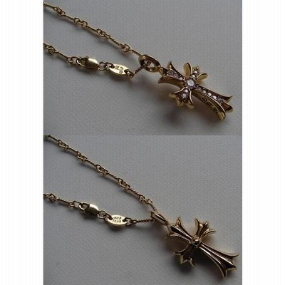 【22k】　金タイニー　タイニーチェーンネックレス　55cm CHROME HEARTS クロムハーツ 22k タイニーE クロスチェーン