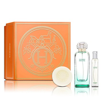HERMES 愛馬仕 尼羅河花園香氛禮盒(淡香水100ML+15ML+香氛皂50g)