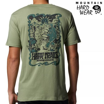 零碼特價 Mountain Hardwear Happy Trails Short Sleeve 男款 短袖棉T恤 2025181 354 田野綠