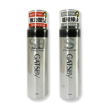 {GATSBY}造型慕斯系列(強黏/柔軟護髮) 185g/瓶 *小柚子*