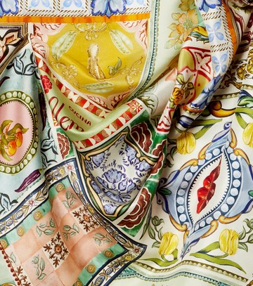 Alémais Tommasina printed silk scarf