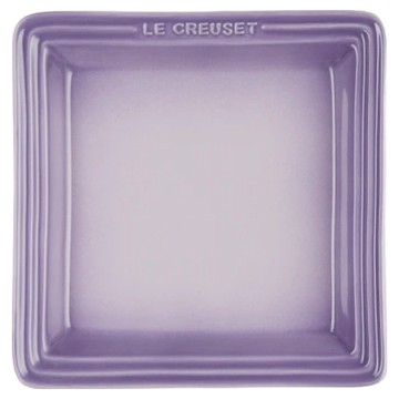LE CREUSET 正方盤  藍鈴紫  1個