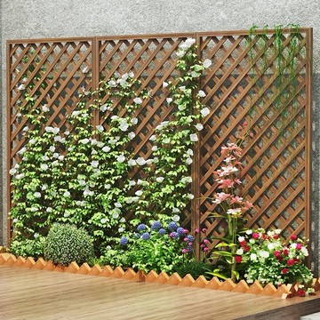 工廠直銷 免運 長凳 餐凳 實木長條凳防腐木柵欄木網格爬藤架戶外花園庭院圍欄護欄籬笆網陽臺花架隔斷