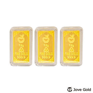 Jove Gold 守護平安黃金條塊 - 貳台錢*3（共陸台錢）