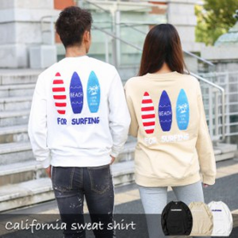 サーフ3連サガラ刺繍トレーナー 長袖 ホワイト ベージュ ブラック サーフ リゾート メンズ レディース ペアルック リンクコーデ 相良刺 通販 Lineポイント最大1 0 Get Lineショッピング