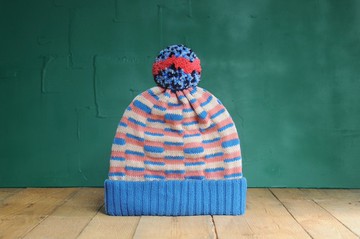 迪斯可球 可拆式毛球針織毛帽