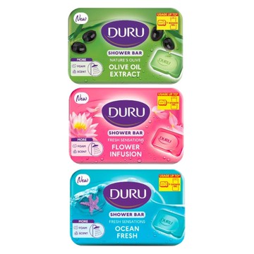 DURU 香皂(150g)-橄欖油保濕呵護/草本海洋微風清爽/花蜜馨香清新嫩白