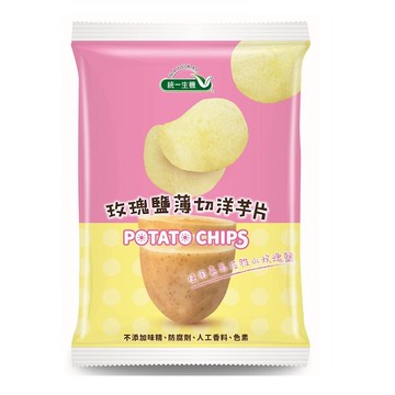 統一生機玫瑰鹽薄切洋芋片
