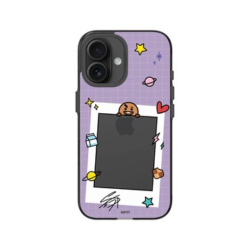 iPhone 16 Clear (相機按鈕) 酷墨灰 - BT21 - SHOOKY Stay With You