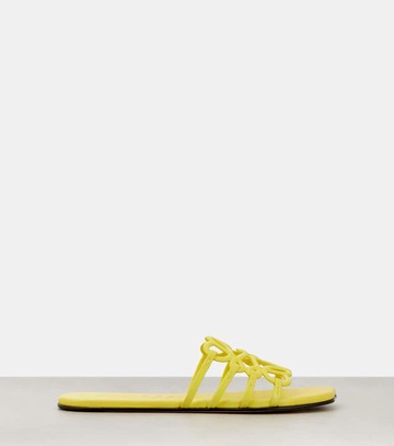 Loewe Paula's Ibiza Petal Anagram leather slides