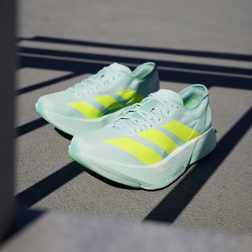 adidas 競速跑鞋 Adizero Adios Pro 4 W 女鞋 水藍 緩震 運動鞋 愛迪達 JR1243