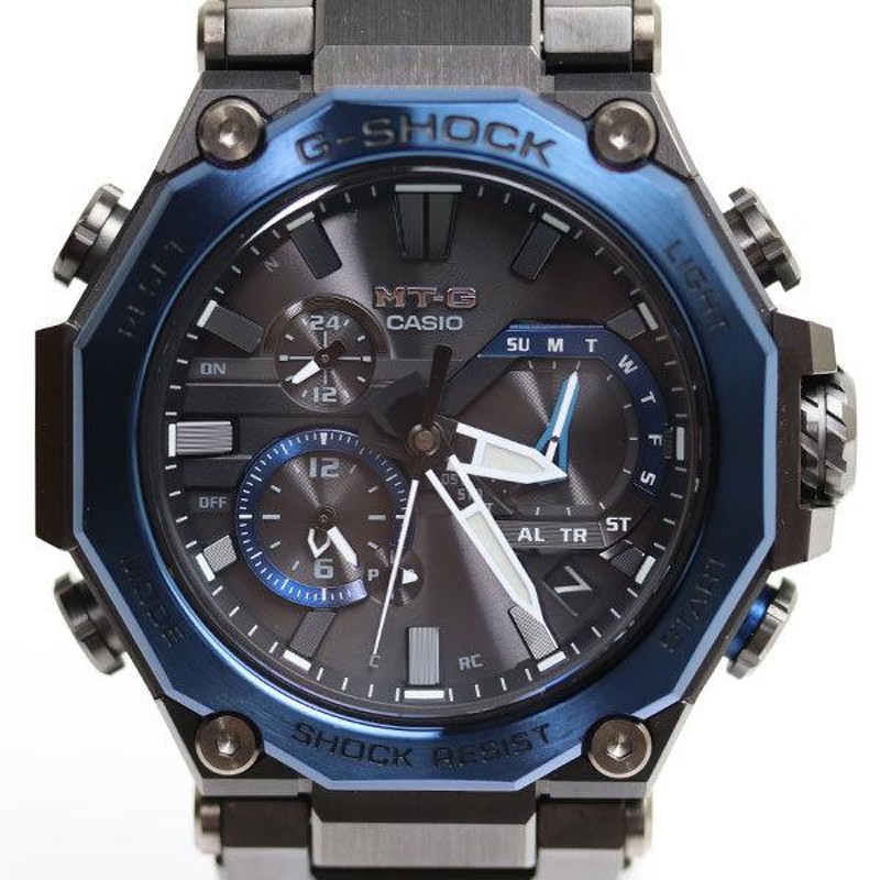 MT3825 カシオ CASIO G-SHOCK MT-G「TOUGH MVT.MULTI BAND 6」腕時計ジーショック 電波ソーラー MTG-B2000B-1A2JF  /中古/美品 | LINEショッピング