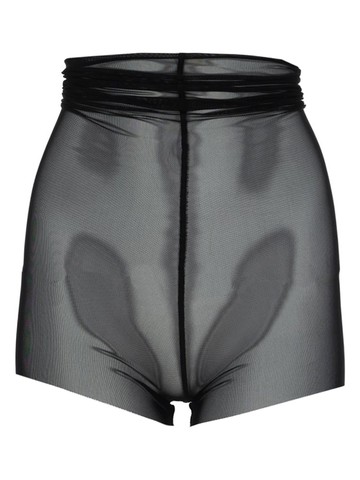 rick owens semi-transparent high-waisted shorts