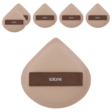Solone 台灣公司貨 彈力訂製舒芙蕾海綿 加大款  可可色  6個