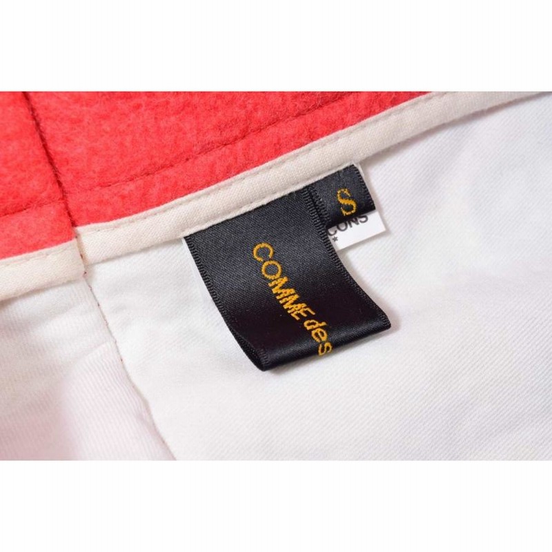 美品 COMME des GARCONS ジャガード 二次元コート S ブルー  