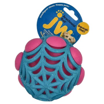 Petmate jw 嗶嗶網狀造型球 耐用堅固  中  藍色 + 粉色  1個
