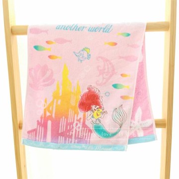 日單出口日本外貿潔面美容毛巾出口尾單美人公主洗臉純棉卡通日單