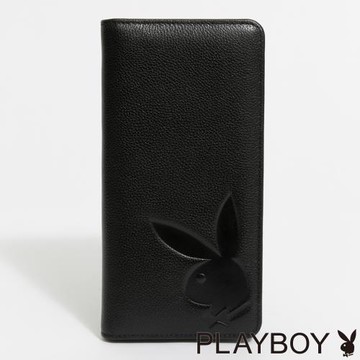 PLAYBOY - 翻蓋長夾  Transcend系列 - 黑色