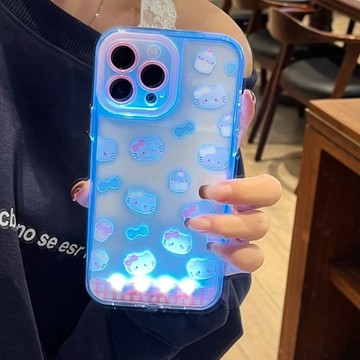 ✨臺灣出貨✨【48小時內發貨】【來電閃】可愛貓適用蘋果16手機殼iPhone17小衆15不撞款1...