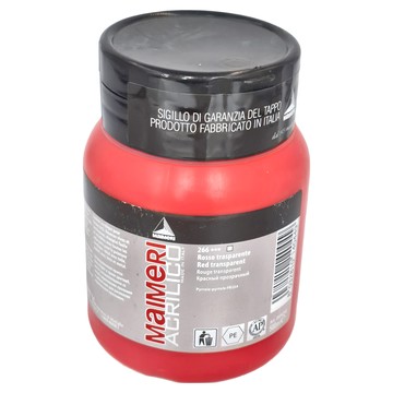 MaIMeRI 美利 壓克力顏料 MA-0934266 TRANSPARENT RED 透明紅 266  500ml  1色