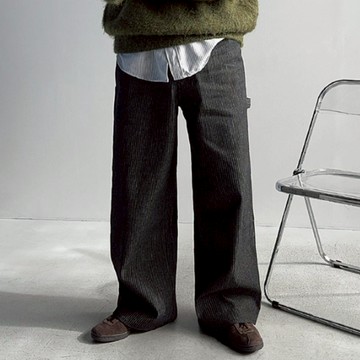 【Metanoia】🇰🇷韓製  細條紋落地褲