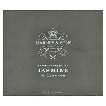 Harney & Sons, 芳香綠茶，茉莉香，50 茶包，3.17 盎司（90 克）