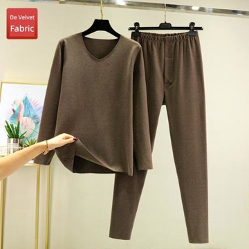 德絨男士雙面磨毛發熱保暖內衣