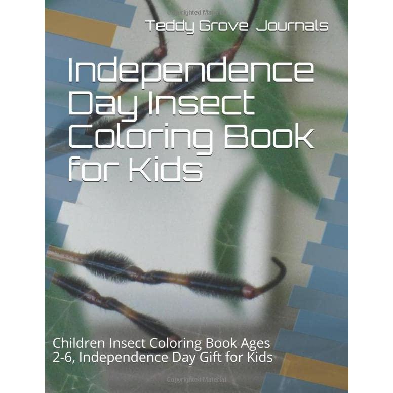 Independence Day Insect Coloring Book for Kids: Children Insect Coloring Bo