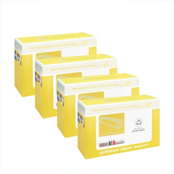 向日葵 for HP 1黑3彩組 W2120X/W2121X/W2122X/W2123X (212X) 高容量環保碳粉匣 /適用 M554dn / M555dn /M555x