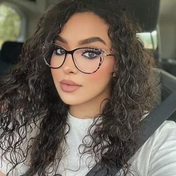 維尼 新款時尚個性跨境TR光學鏡貓眼框架防藍光眼鏡女  isn平光鏡
