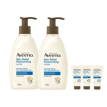 Aveeno 燕麥高效舒緩保濕乳354mlx2入組