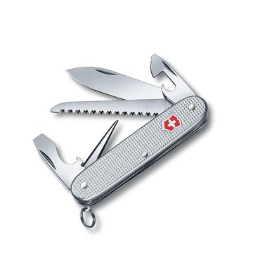 VICTORINOX 瑞士維氏 Farmer Alox 9用 93mm 銀格 0.8241.26