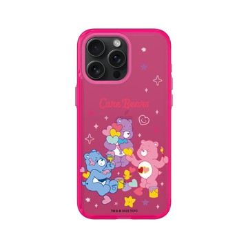 iPhone 15 Pro Max Clear 粉漾桃 - Care Bears - 繪圖趣