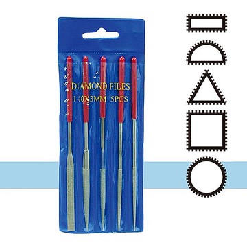 Octopus 鑽石銼刀5支組 長140mm (826.100) 銼刀組 鑽石挫刀組